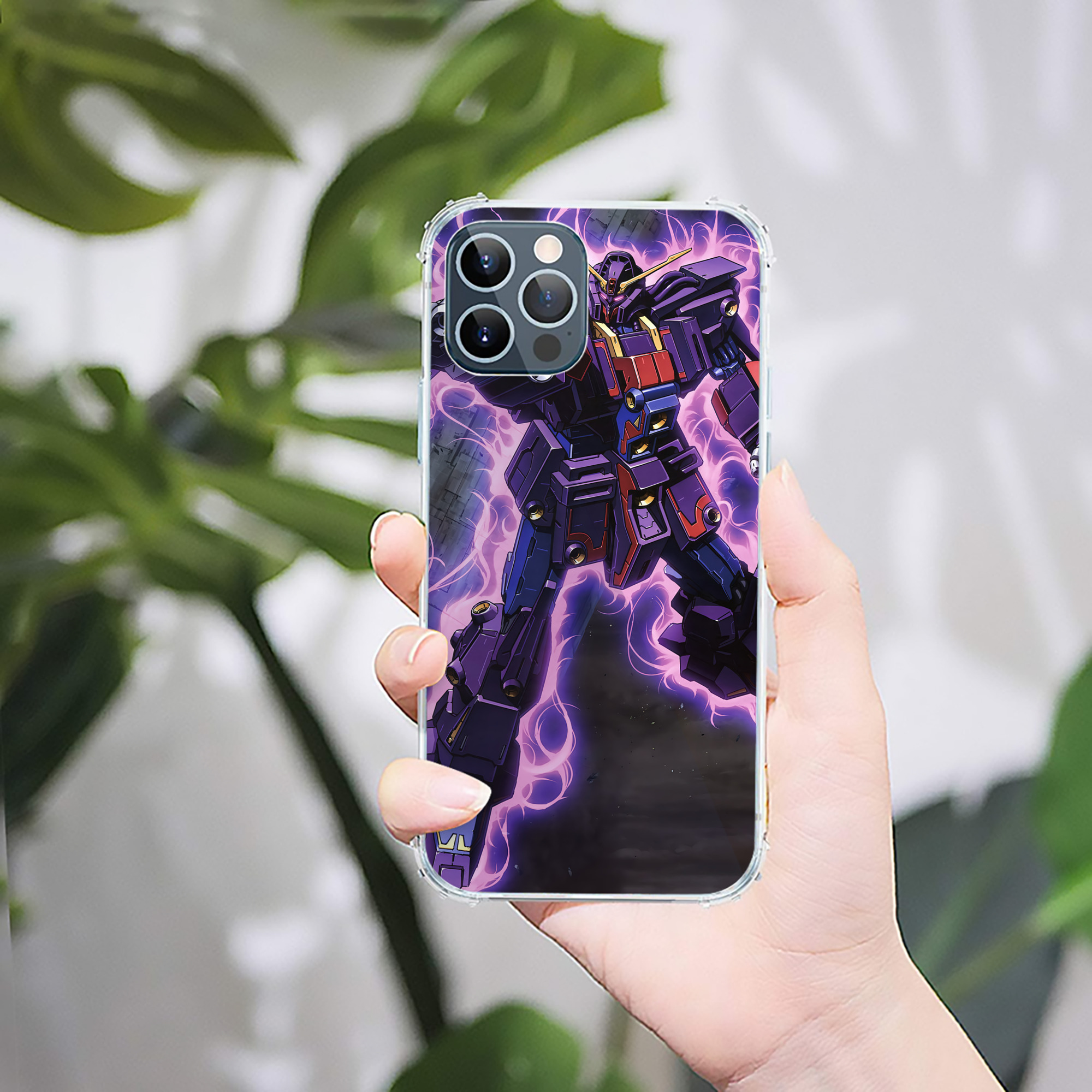 （画像用） 機動戦士ガンダム Mobile Suit Gundam 【iPhone 12シリーズ対応】透明スマホケース（クリアソフトケース）